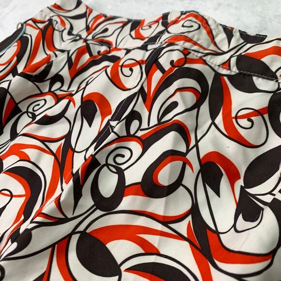 NWT Penguin by Munsingwear Size 30 Brown Orange Swirl Print Board Shorts Swim - Picture 3 of 7